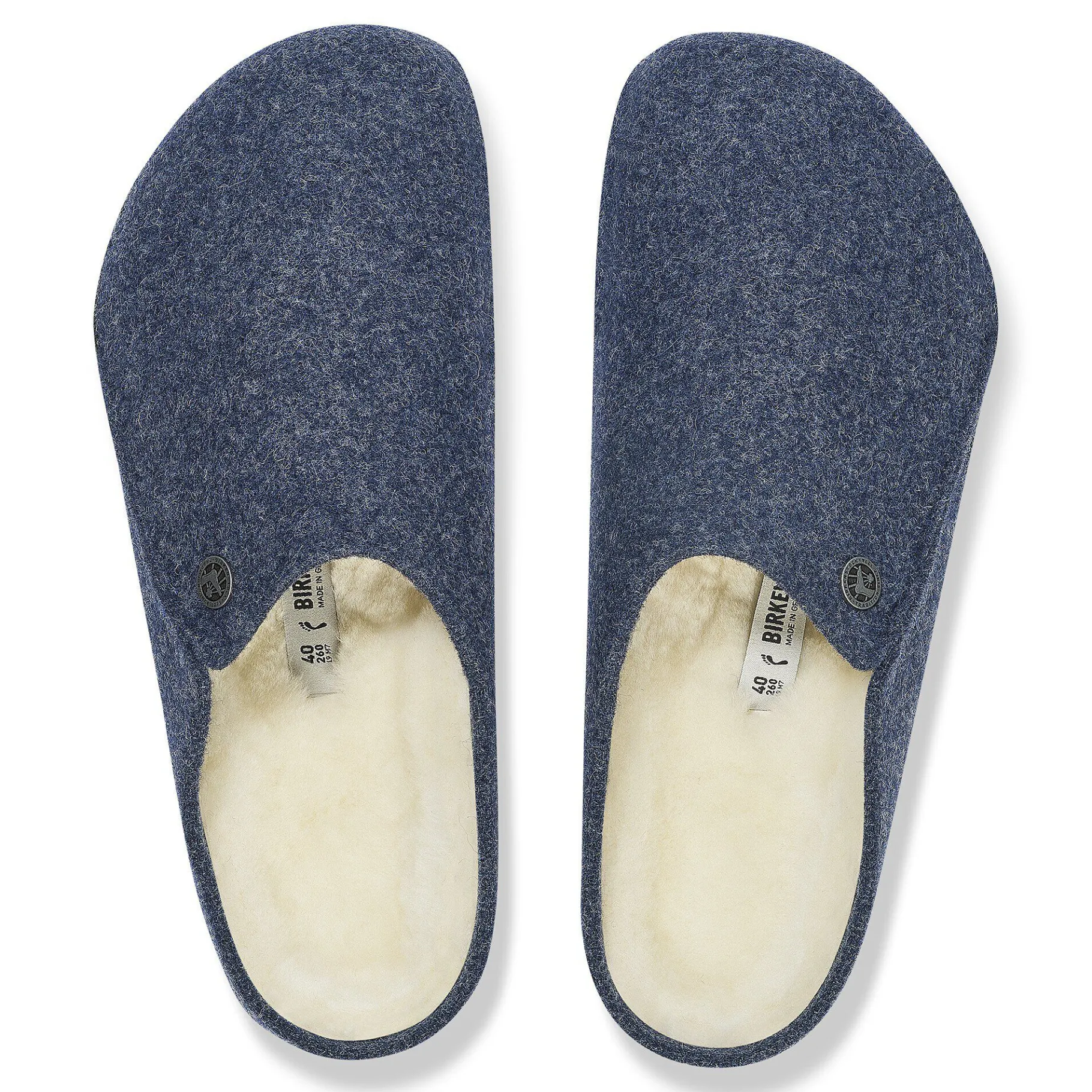 New Birkenstock Zermatt Lammeskind Dark Blue